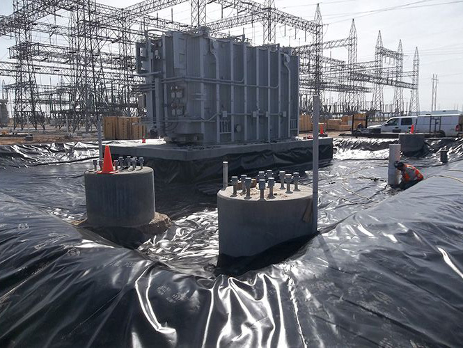 Укладка геомембран